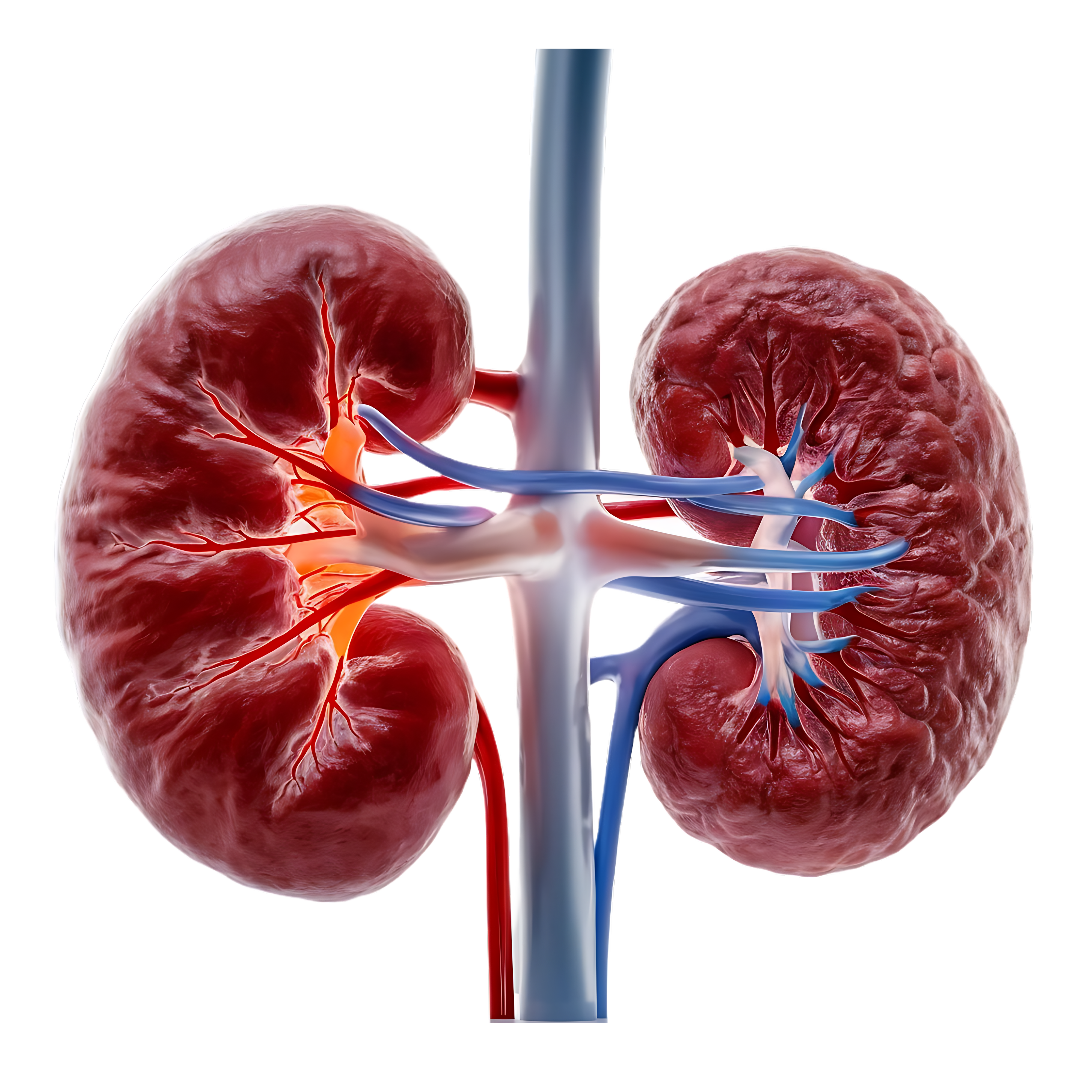 Hands Holding Kidneys Illustration